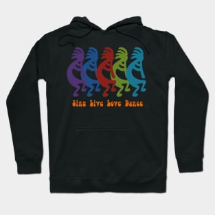 Sing, Live, Love, Dance Tribal Kokopelli Hoodie